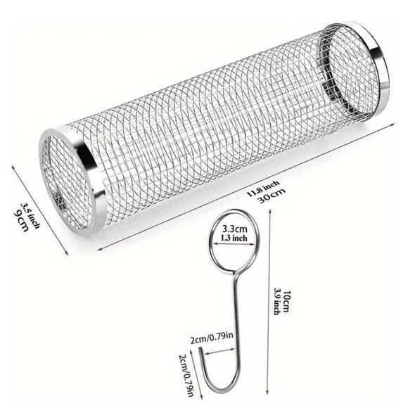 ❤️453 Stainless Steel BBQ Grill Cage Accessorie - Picture 5 of 7